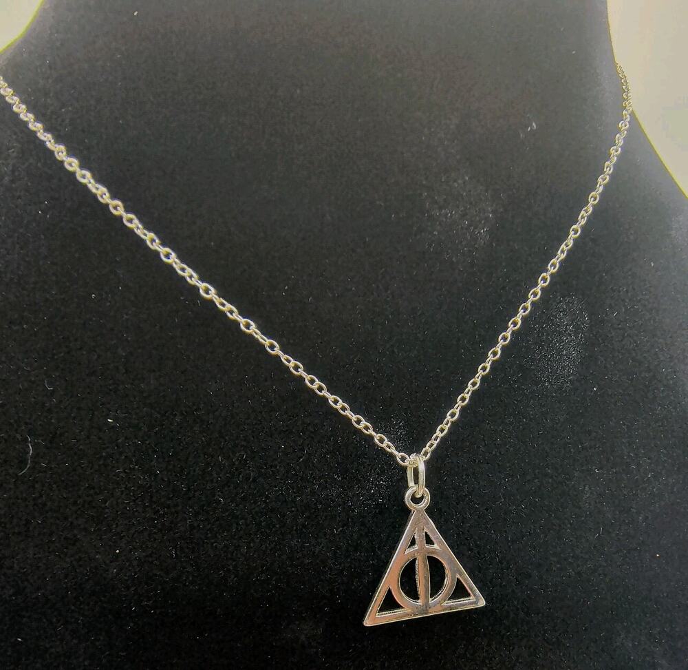 Harry Potter Deathly Hallows 925 Sterling Silver Necklace